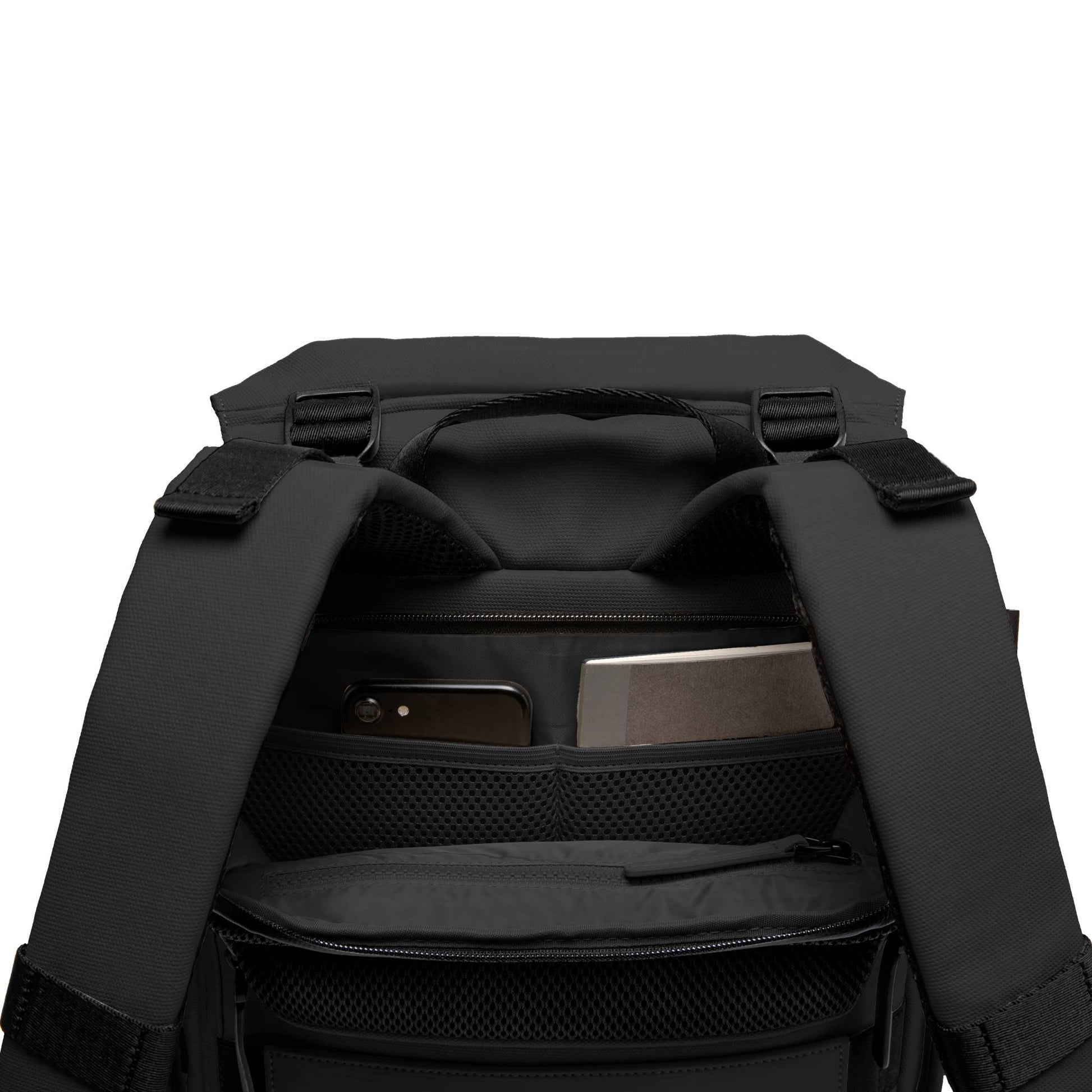 SoFo Backpack City / Black / Recycled Waxed Canvas 5