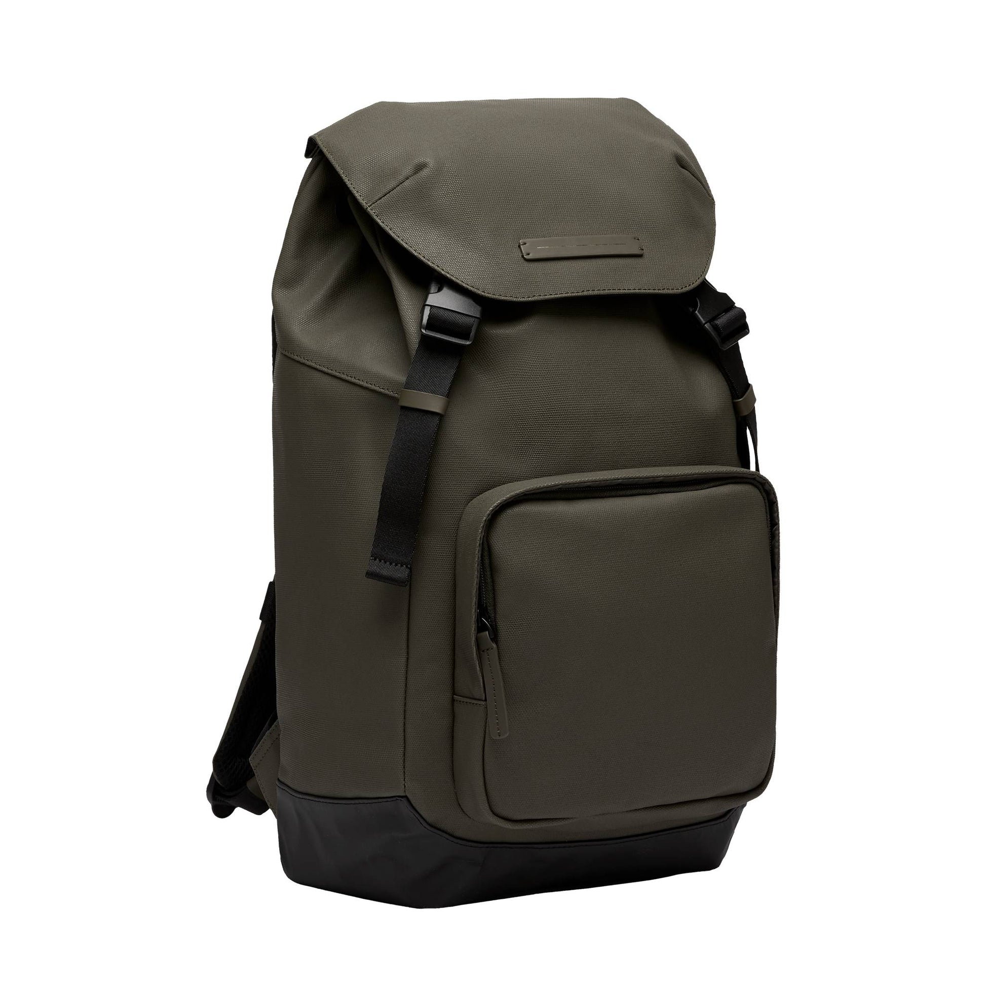 SoFo Backpack City / Dark Olive / Recycled Waxed Canvas 3