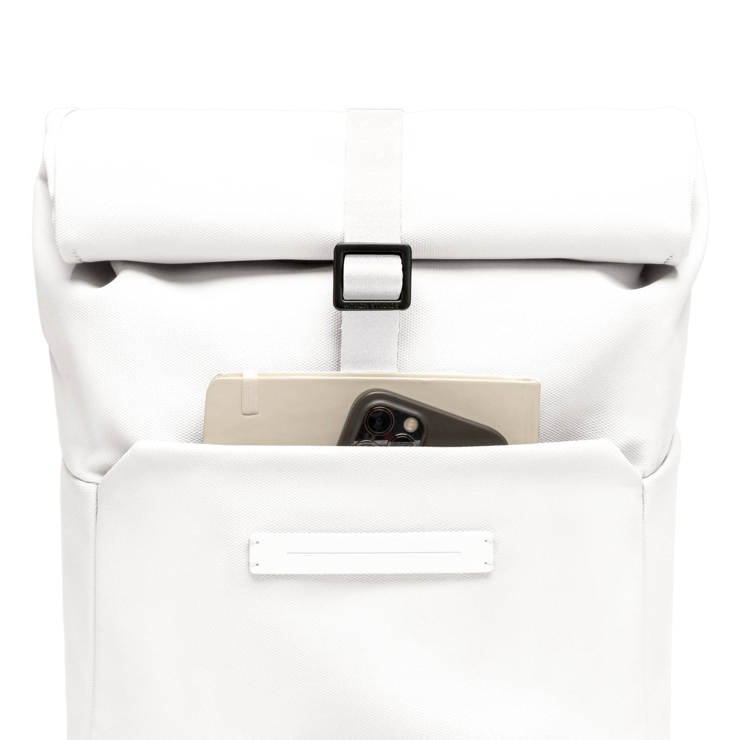 SoFo Rolltop Backpack X / All White / Waxed Canvas 6