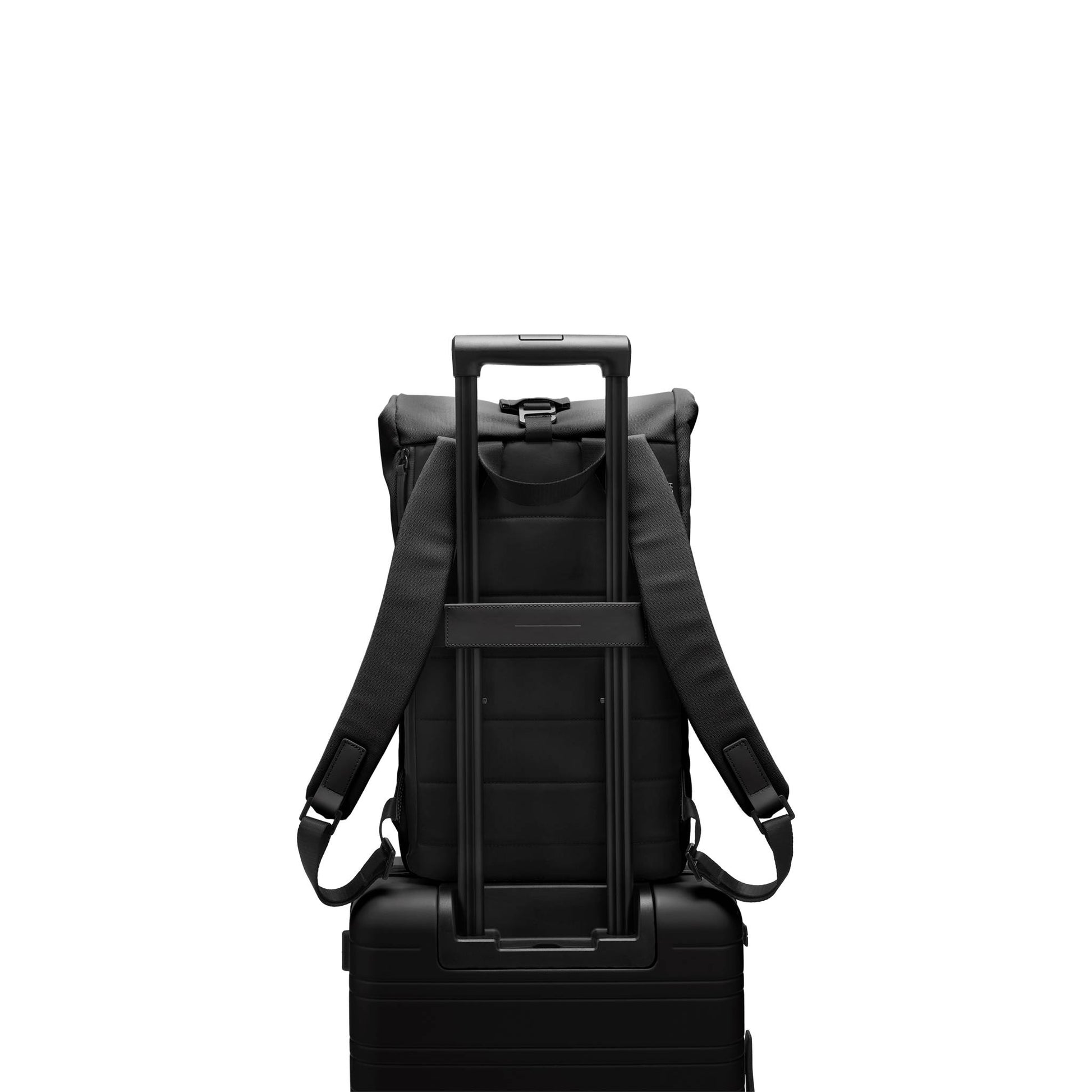 SoFo Rolltop Backpack / All Black / Recycled Cotton Canvas 10